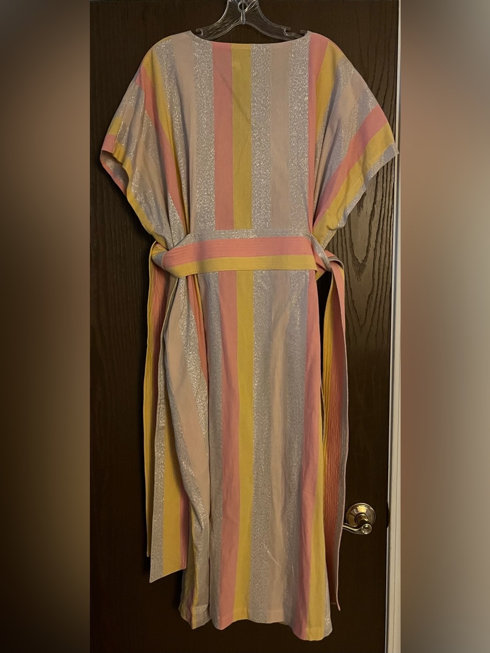 Rujuta Sheth Ruby Kaftan Dress - Candy Stripe sz M/L - Picture 6 of 7
